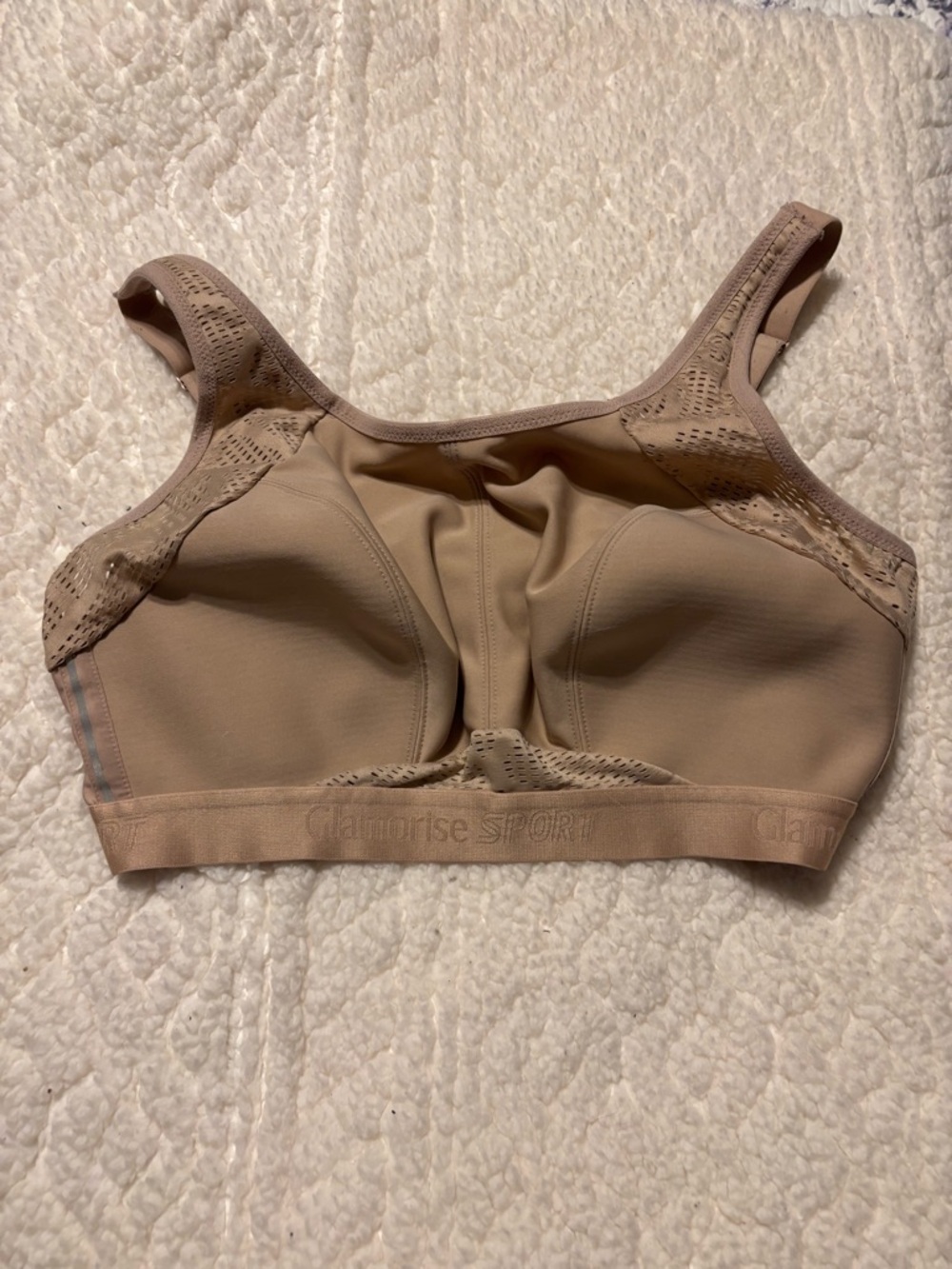 Glamorise Beige/Nude Wireless Support Sports Bra